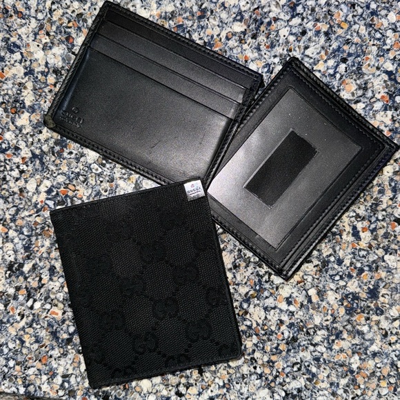 GUCCI ULTRA RARE pull out card holder wallet 🖤 - Picture 2 of 14